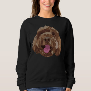 Sudadera Apricot Brown Poodle Doodle Face