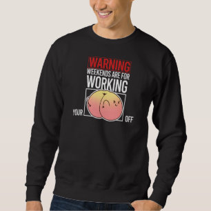 Sudadera Apricot De Frutas De Peachy Fines De Semana De Pea