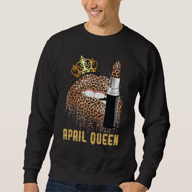 Sudadera April Queen Leopard Lips Shirt April (Anverso)