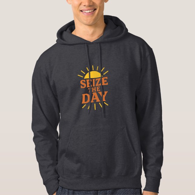 Sudadera Aprovechar el día | Audaz Hoodie Motivacional (Anverso)