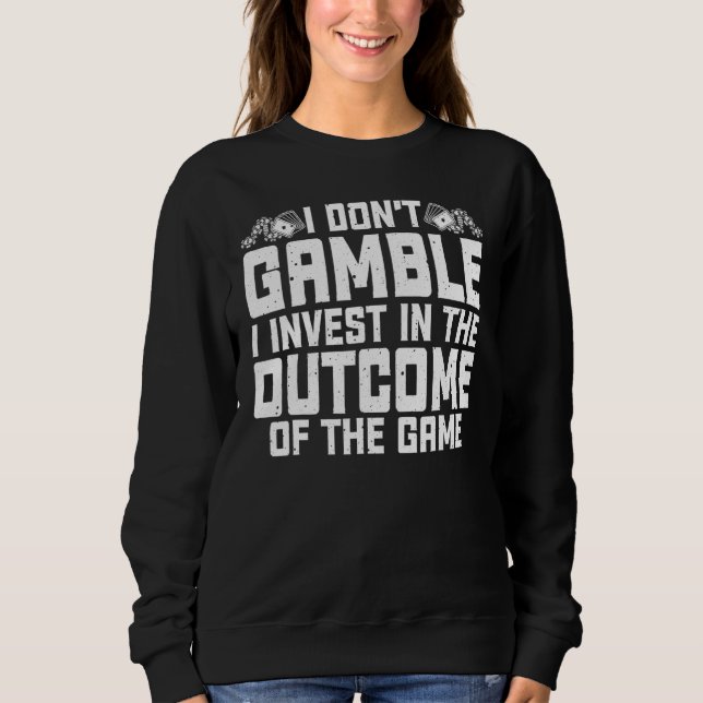 Sudadera Apuestas que no juego invierto a Casino Lover Gamb (Anverso)