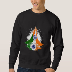 Sudadera Apunta de bienvenida india a colores de bandera