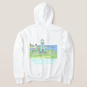 Sudadera Aqua Lighthouse Zipned Hoodie