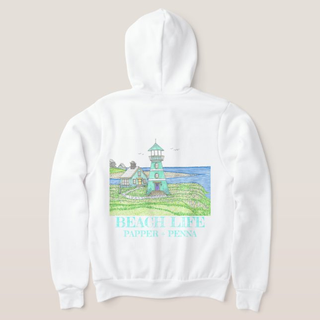Sudadera Aqua Lighthouse Zipned Hoodie (Distribución Reverso )