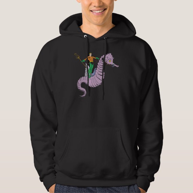 Sudadera Aquaman Rides Seahorse (Anverso)