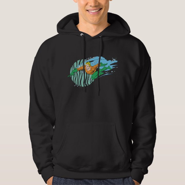 Sudadera Aquaman salta a la izquierda (Anverso)