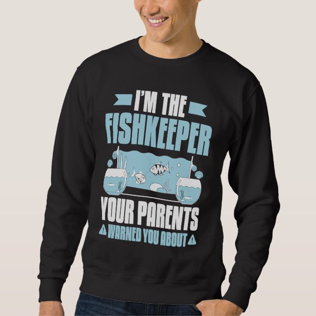 Sudadera Aquaristics Warned Fishkeeper Aquarium Aquarist (Anverso)