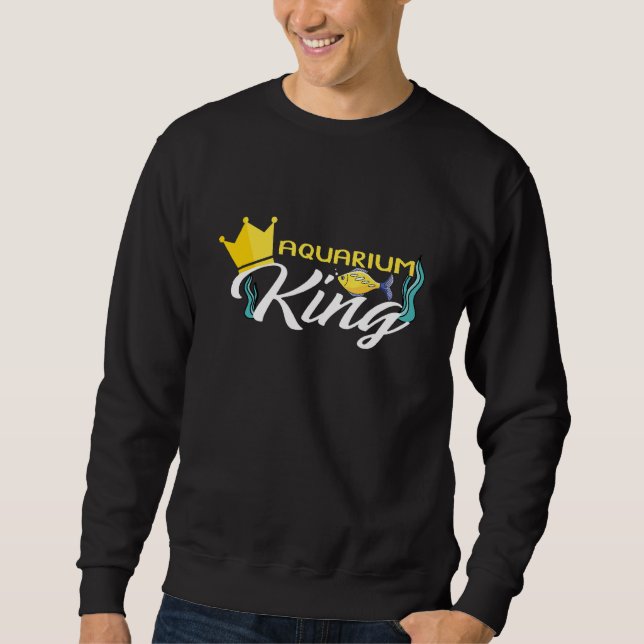 Sudadera Aquarium King Aquarist Fish Keeper Aquarium 1 (Anverso)