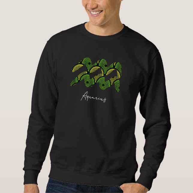 Sudadera Aquarius Ankara Zodiac Tess By Berts 1 (Anverso)