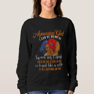 Sudadera Aquarius Chica Astrología Horoscopio Rótulo Zodiac
