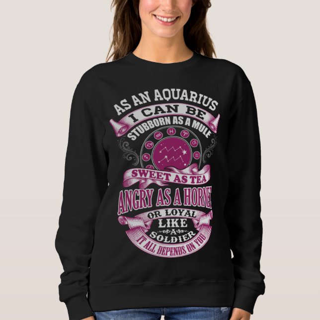 Sudadera Aquarius  It All Depends On You (Anverso)