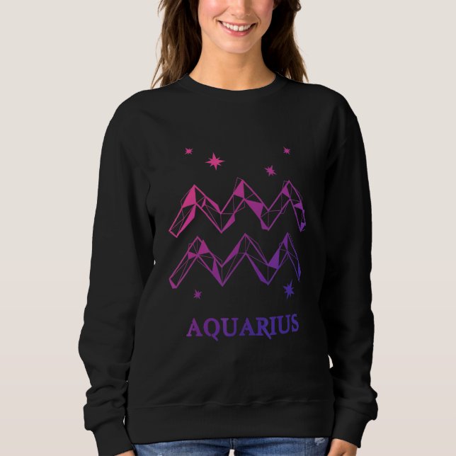Sudadera Aquarius Zodiac (Anverso)