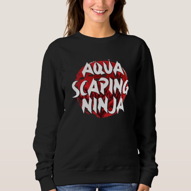 Sudadera Aquascaping Ninja Aquarium Fish Tank Fishkeeping (Anverso)