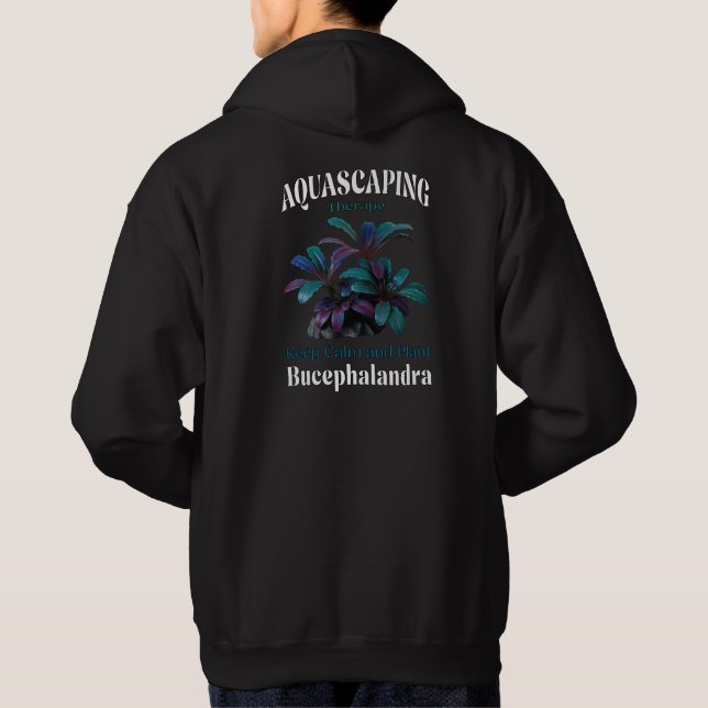 Sudadera Aquascaping Therapy – Keep Calm and Plant Bucephal (Reverso)