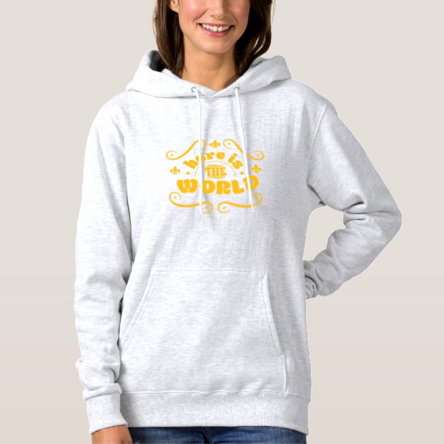 Sudadera Aquí está el mundo (Anverso)