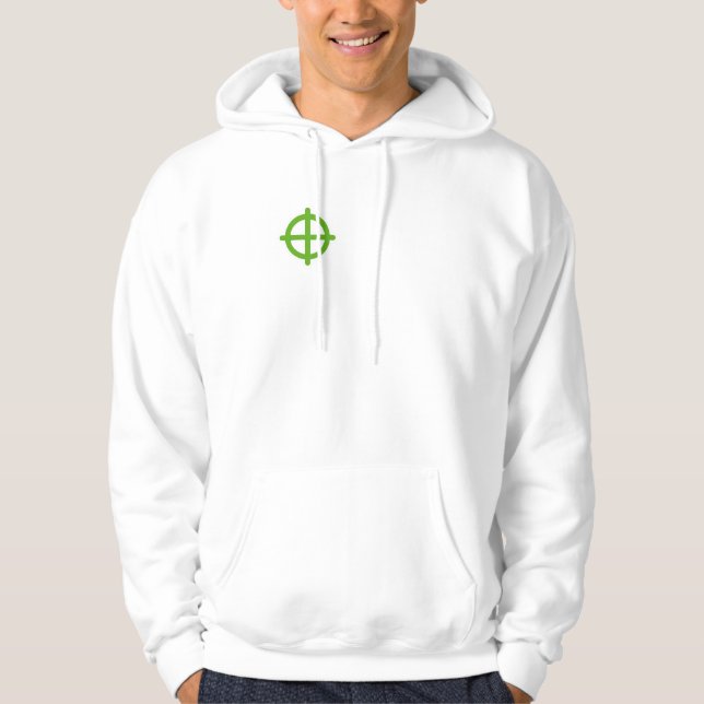 Sudadera Aquí está el objetivo (Anverso)