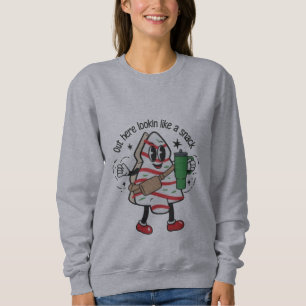Sudadera Aquí fuera pareciendo un Snack Pastel de árbol de