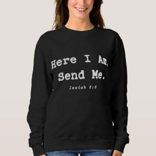 Sudadera Aquí Me Envío Gran Religión Cristiana Biblia V