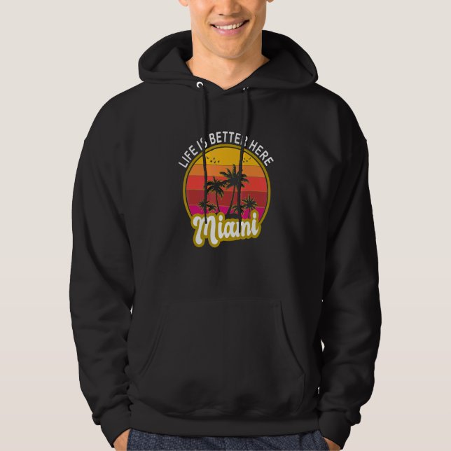 Sudadera Aquí Miami Florida (Anverso)