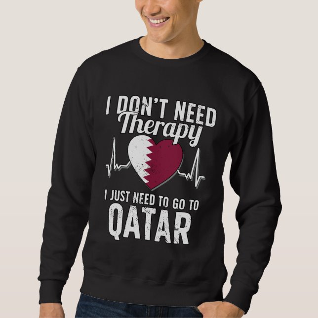 Sudadera Arab Flag I Qatar Flag I Vacation  I Qatar (Anverso)