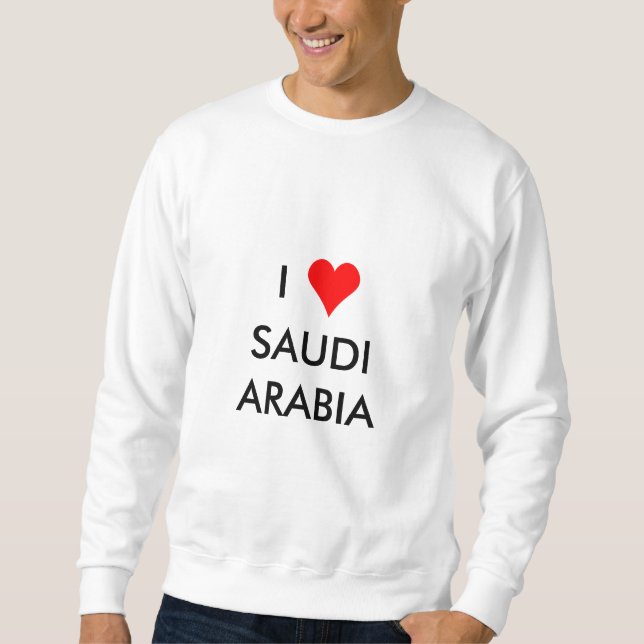 Sudadera arabia saudita de corazón (Anverso)