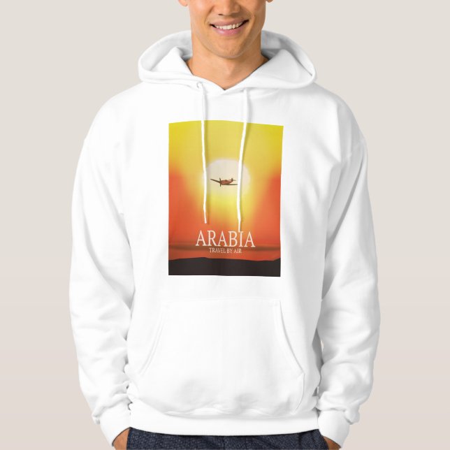 Sudadera Arabia "Viajar en Avión" (Anverso)