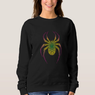 Sudadera Arachnids Tara de araña étnica colorida