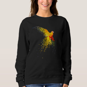 Sudadera Aratinga del Sol Diseño de Vuelo Disperso Hermoso