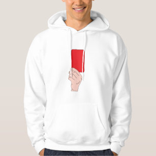 Sudadera Árbitro Mostrando Una Tarjeta Roja Mens Hoodie