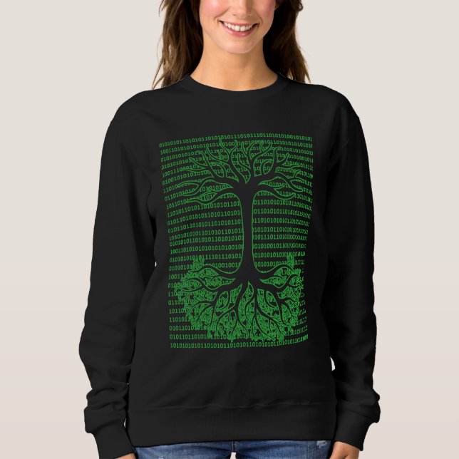 Sudadera Árbol Binario Informático Geek Matemático Programa (Anverso)