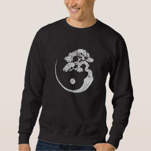 Sudadera Árbol bonsái Yin Yang budista japonés Zen Meditaci