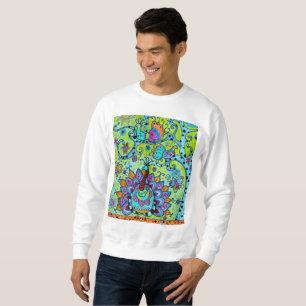 SUDADERA ÁRBOL CAPRICHOSO DE LA PINTURA DE LOS PÁJAROS DE