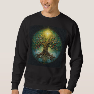 Sudadera Árbol Celta de la Vida Yggdrasil Resplandor Mágico
