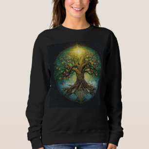 Sudadera Árbol Celta de la Vida Yggdrasil Resplandor Mágico