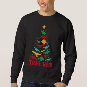 Sudadera Árbol de árbol de navidad rex Dinosaurio T-Rex Niñ