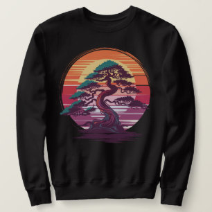 Sudadera Árbol de Bonsai místico - Estética retro de atarde