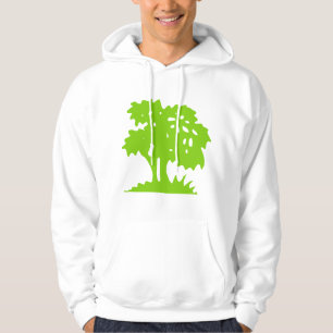 Sudadera Árbol de Dibujos Animados - Verde Marciano