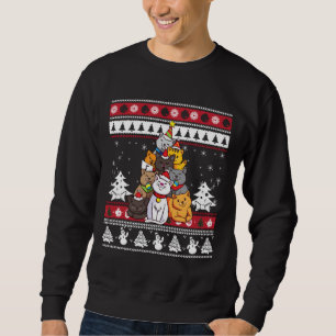Sudadera Árbol de gatos de navidades