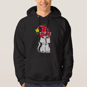Sudadera Árbol de gatos X-Mas, gatos Mascotas de Navidad am