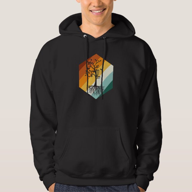 Sudadera Árbol de golf de disco retro (Anverso)
