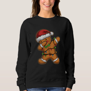 Sudadera Árbol de jengibre en glóbulos luz Navidad
