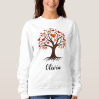 Árbol de la Vida con Hojas en Forma de Corazón