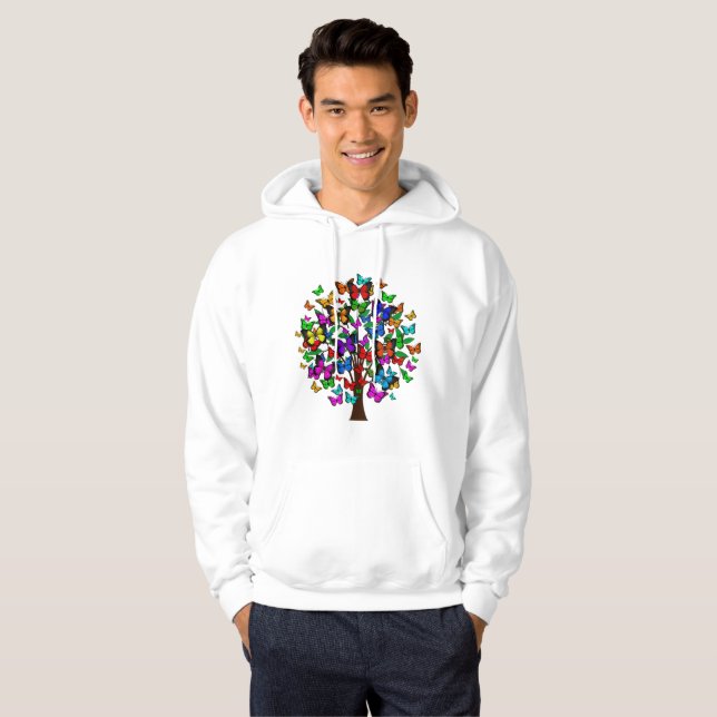 Sudadera Árbol de mariposas coloridas (Anverso completo)