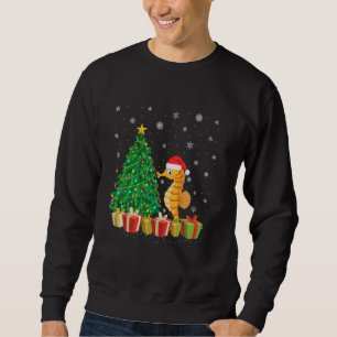 Sudadera Árbol de navidad caballito de mar Santa Hat Seahor
