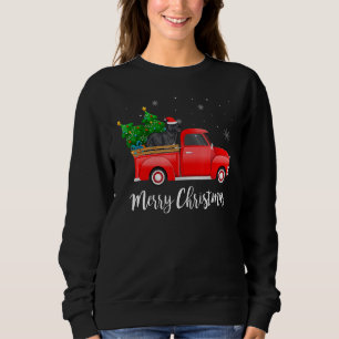 Sudadera Árbol de Navidad Camión Rojo Newfoundland Perro Na