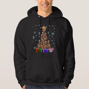 Sudadera Árbol de Navidad Capibara Familia divertida de nav