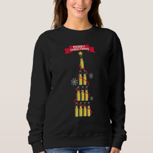Sudadera Árbol de Navidad Cerveza Feliz Cerveza Navidad Cer