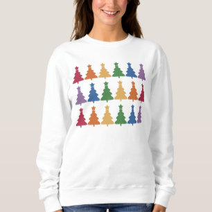 Sudadera Árbol de Navidad con arco iris
