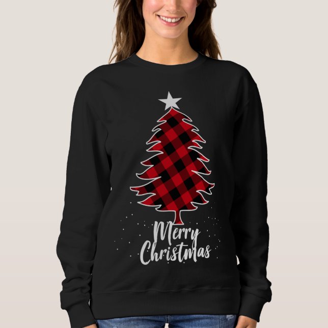 Sudadera Árbol de Navidad con relleno de búfalo (Anverso)