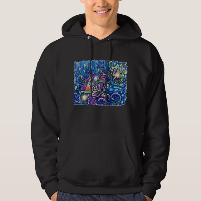 Sudadera Árbol de Navidad Cósmico (Anverso)